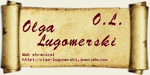 Olga Lugomerski vizit kartica